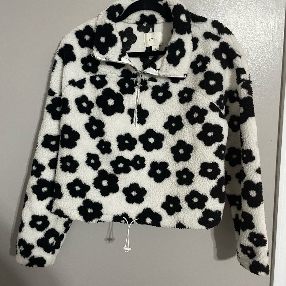 Cropped half zip